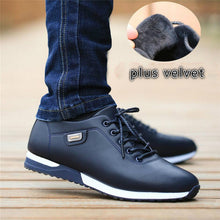 Load image into Gallery viewer, Men&#39;s PU Leather Business Casual Shoes for Man Outdoor Breathable Sneakers Male Fashion Loafers Walking Footwear Tenis Feminino
