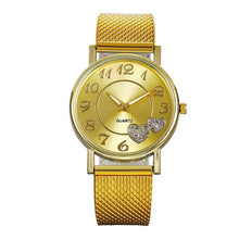 Load image into Gallery viewer, Fashion Women watches Ladies watch Silver Gold Heart Dial Silicone mesh belt Wrist Watch часы женские reloj mujer montre femme/d
