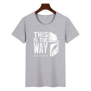 2019 Women The Mandalorian Baby Yoda Star Wars Print T-Shirt Harajuku Graphic Tees Tshirts Female Summer T-shirt  Women Tops
