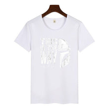 Load image into Gallery viewer, 2019 Women The Mandalorian Baby Yoda Star Wars Print T-Shirt Harajuku Graphic Tees Tshirts Female Summer T-shirt  Women Tops