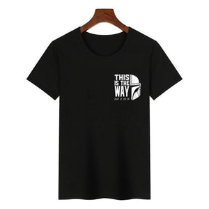 2019 Women The Mandalorian Baby Yoda Star Wars Print T-Shirt Harajuku Graphic Tees Tshirts Female Summer T-shirt  Women Tops