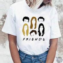 Load image into Gallery viewer, Harujuku Kawaii Friends Tv TShirt Women Korean Style Fashion T-shirt Ulzzang 90s Graphic Friends Tv Show T Shirt Top Tees Female