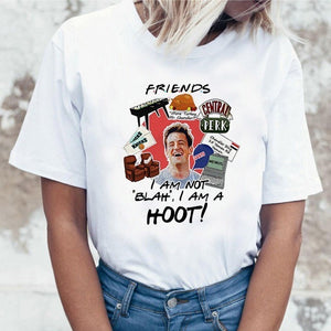 Harujuku Kawaii Friends Tv TShirt Women Korean Style Fashion T-shirt Ulzzang 90s Graphic Friends Tv Show T Shirt Top Tees Female