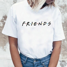 Load image into Gallery viewer, Harujuku Kawaii Friends Tv TShirt Women Korean Style Fashion T-shirt Ulzzang 90s Graphic Friends Tv Show T Shirt Top Tees Female