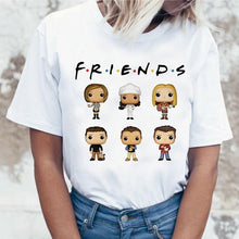Load image into Gallery viewer, Harujuku Kawaii Friends Tv TShirt Women Korean Style Fashion T-shirt Ulzzang 90s Graphic Friends Tv Show T Shirt Top Tees Female