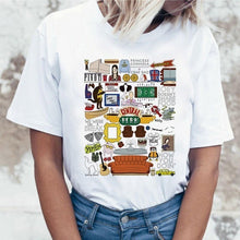 Load image into Gallery viewer, Harujuku Kawaii Friends Tv TShirt Women Korean Style Fashion T-shirt Ulzzang 90s Graphic Friends Tv Show T Shirt Top Tees Female