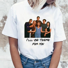 Load image into Gallery viewer, Harujuku Kawaii Friends Tv TShirt Women Korean Style Fashion T-shirt Ulzzang 90s Graphic Friends Tv Show T Shirt Top Tees Female