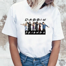 Load image into Gallery viewer, Harujuku Kawaii Friends Tv TShirt Women Korean Style Fashion T-shirt Ulzzang 90s Graphic Friends Tv Show T Shirt Top Tees Female