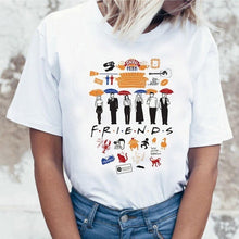Load image into Gallery viewer, Harujuku Kawaii Friends Tv TShirt Women Korean Style Fashion T-shirt Ulzzang 90s Graphic Friends Tv Show T Shirt Top Tees Female