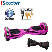 Load image into Gallery viewer, UL2722 hoverboard 6.5 inch bluetooth Chrome color Electric Skateboard steering-wheel Smart 2 wheel self Balance Standing scooter