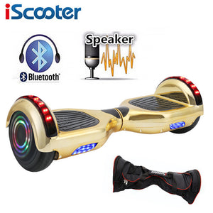 UL2722 hoverboard 6.5 inch bluetooth Chrome color Electric Skateboard steering-wheel Smart 2 wheel self Balance Standing scooter