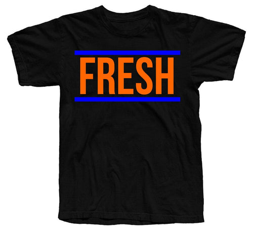 The Fresh Retro Shirt In Iv Jordans Cavs 4 Royal Blue Orange Colorway Air Loose Size Top Ajax Tee Shirt