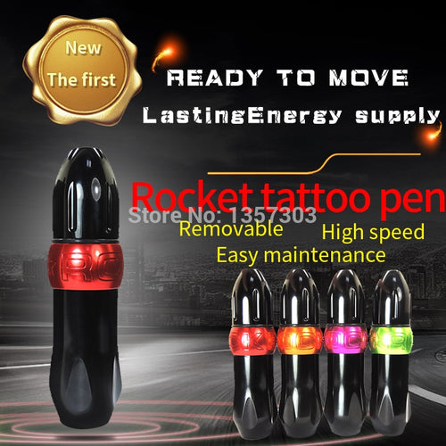 New Rocket Motor  Tattoo Pen Motor Tattoo Machine Rotary Tattoo Machine Space Aluminum Cartridge Tattoo Gun Equipment