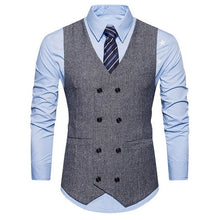 Load image into Gallery viewer, New 3 Pieces Business Blazer +Vest +Pants Suit Sets Men Autumn Fashion Solid Slim Wedding Set Vintage Classic Blazers Male