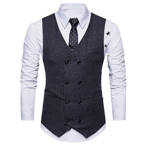 New 3 Pieces Business Blazer +Vest +Pants Suit Sets Men Autumn Fashion Solid Slim Wedding Set Vintage Classic Blazers Male
