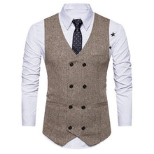 Load image into Gallery viewer, New 3 Pieces Business Blazer +Vest +Pants Suit Sets Men Autumn Fashion Solid Slim Wedding Set Vintage Classic Blazers Male