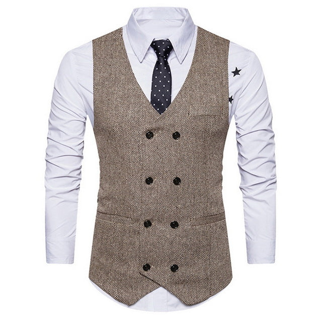 New 3 Pieces Business Blazer +Vest +Pants Suit Sets Men Autumn Fashion Solid Slim Wedding Set Vintage Classic Blazers Male