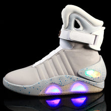 Load image into Gallery viewer, 7ipupas New Men Boots USB Rechargeable Glowing Sneaker air mag Boots for Man Women Party Shoes Back to Future Boots