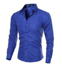Load image into Gallery viewer, 2020 Fashion Men Luxury Casual Formal Shirt Wedding Party Decent Long Sleeve Slim Fit Tops Business Office Work Outwear Shirts