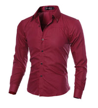 Load image into Gallery viewer, 2020 Fashion Men Luxury Casual Formal Shirt Wedding Party Decent Long Sleeve Slim Fit Tops Business Office Work Outwear Shirts