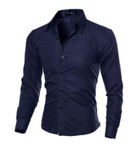 Load image into Gallery viewer, 2020 Fashion Men Luxury Casual Formal Shirt Wedding Party Decent Long Sleeve Slim Fit Tops Business Office Work Outwear Shirts