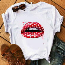 Load image into Gallery viewer, Perfumer Floral Stripe T Shirt Women Shirt Summer Shirt Lady Luxury Brand Streetwear T-shirt Tops Graphic Tees Women Kawaii
