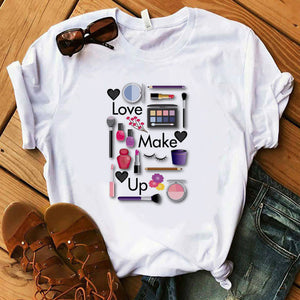 Perfumer Floral Stripe T Shirt Women Shirt Summer Shirt Lady Luxury Brand Streetwear T-shirt Tops Graphic Tees Women Kawaii