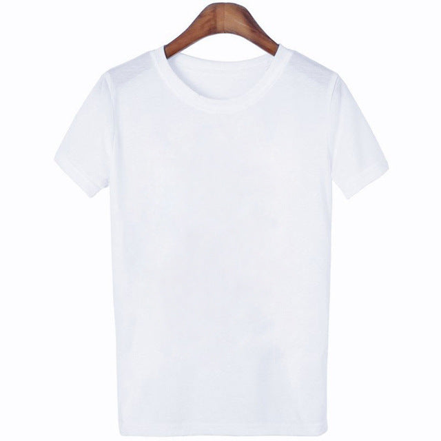 ZOGANKI New Fashion Women T Shirt Woman Short Sleeves Casual T Shirt Graphic Tees Female Summer White and Black T-shirts Tops