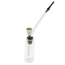 Load image into Gallery viewer, Glass Water Pipe Mini Smoking Pipe with PVC Tubes Cigarette Holder Many Color to Choose Hand Portable Mini Shisha Hookah