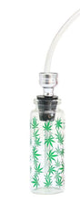 Load image into Gallery viewer, Glass Water Pipe Mini Smoking Pipe with PVC Tubes Cigarette Holder Many Color to Choose Hand Portable Mini Shisha Hookah