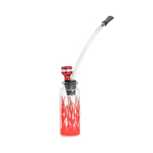 Load image into Gallery viewer, Glass Water Pipe Mini Smoking Pipe with PVC Tubes Cigarette Holder Many Color to Choose Hand Portable Mini Shisha Hookah