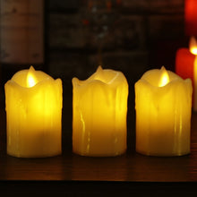 Load image into Gallery viewer, 3pcs/lot Led Flameless Candle Plastic Simulated flame LED Birthday Candle Lights Christmas Wedding Party Home Decoration