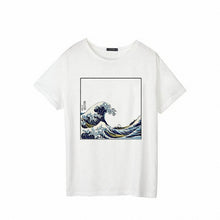 Load image into Gallery viewer, And So It Is Ocean The Great Wave of Aesthetic T-Shirt Women Tumblr 90s Fashion Graphic Tee Cute Summer Tops Casual T Shirts