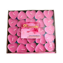 Load image into Gallery viewer, New 50pcs Romantic Heart Shape Wedding Party Birthday Fragrance Scented Candles Decor Gifts New Year Decorations