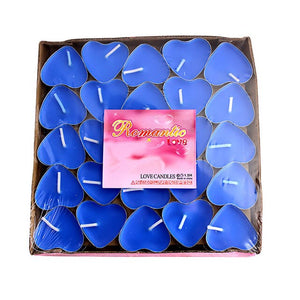 New 50pcs Romantic Heart Shape Wedding Party Birthday Fragrance Scented Candles Decor Gifts New Year Decorations