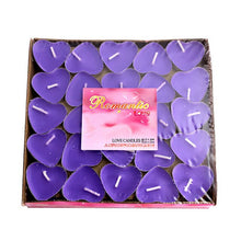 Load image into Gallery viewer, New 50pcs Romantic Heart Shape Wedding Party Birthday Fragrance Scented Candles Decor Gifts New Year Decorations