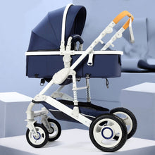 Load image into Gallery viewer, Multifunctional 3 in 1 Baby Stroller High Landscape Stroller  Folding Carriage Gold Baby Stroller Newborn Stroller