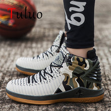 Load image into Gallery viewer, TULUO Jordans Basketball Shoes For Men Ankle Boots Sneakers Outdoor Gym Breathable Anti-skid Athletic Male Basket Sport Shoes