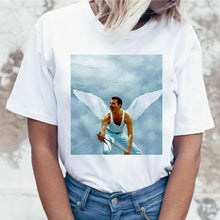 Load image into Gallery viewer, Freddie Mercury Queen Band T Shirt Women Harajuku Vintage Ullzang T-shirt Fashion Queen Tshirt 90s Graphic Rock Top Tees Female