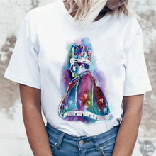 Load image into Gallery viewer, Freddie Mercury Queen Band T Shirt Women Harajuku Vintage Ullzang T-shirt Fashion Queen Tshirt 90s Graphic Rock Top Tees Female
