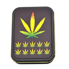 Load image into Gallery viewer, Smoking Set: 1x Metal Tobacco Box+1x Silicone Tobacco Pipe+1x Plastic Herb Grinder+5 Booklet Metal Filters+1x Glass Mouth Tips