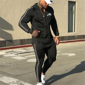 2019 Autumn brand sporting suit men Suit Men Hoodies Sets Mens Gyms Sportswear Jogger Suit Male Tracksuit sets